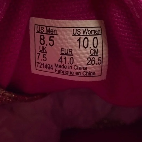 Vans Sneakers Lo Pro Pink Gold Glitter Canvas Casual Skate Colorful Size 10 - Picture 6 of 9